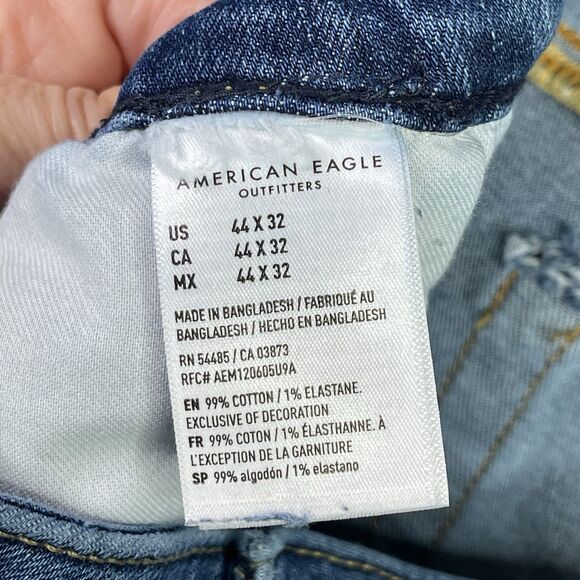 American Eagle AirFlex Move-Free Athletic Jeans 42X29 Stretch Blue Denim - Picture 7 of 12